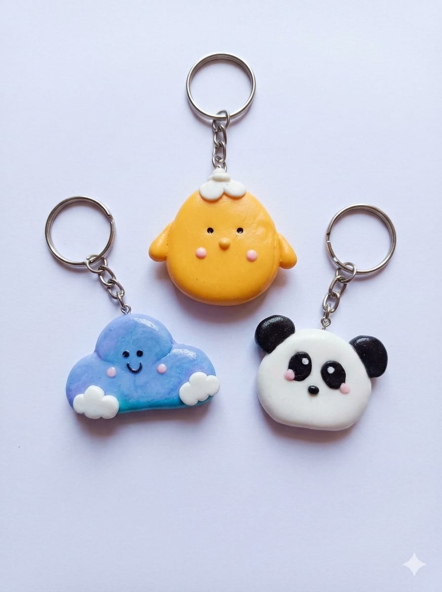clay keychain