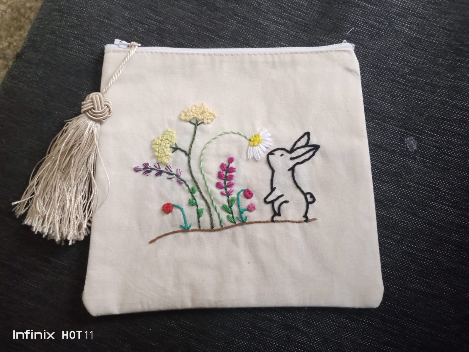 embroidered pouch