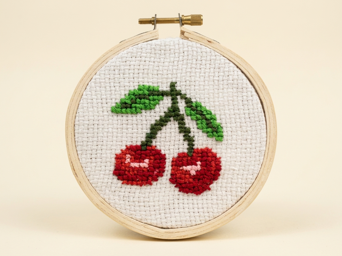Cross stitch wall hanging